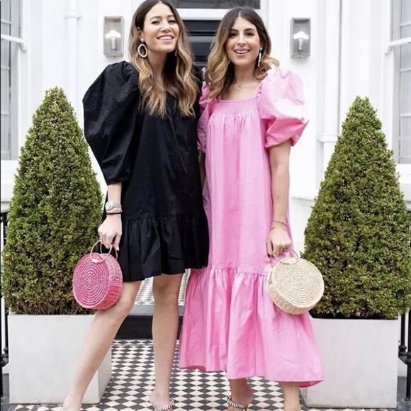 Puff Sleeve H&M dress bloggers fav black - Picture 6 of 10